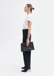 Fitted Tee in Cotton Jersey - Ivory - CO Collections